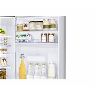 Samsung SmartThings AI Energy, No Frost, 341 L, aukštis 186 cm, sidabro spalvos - Šaldytuvas