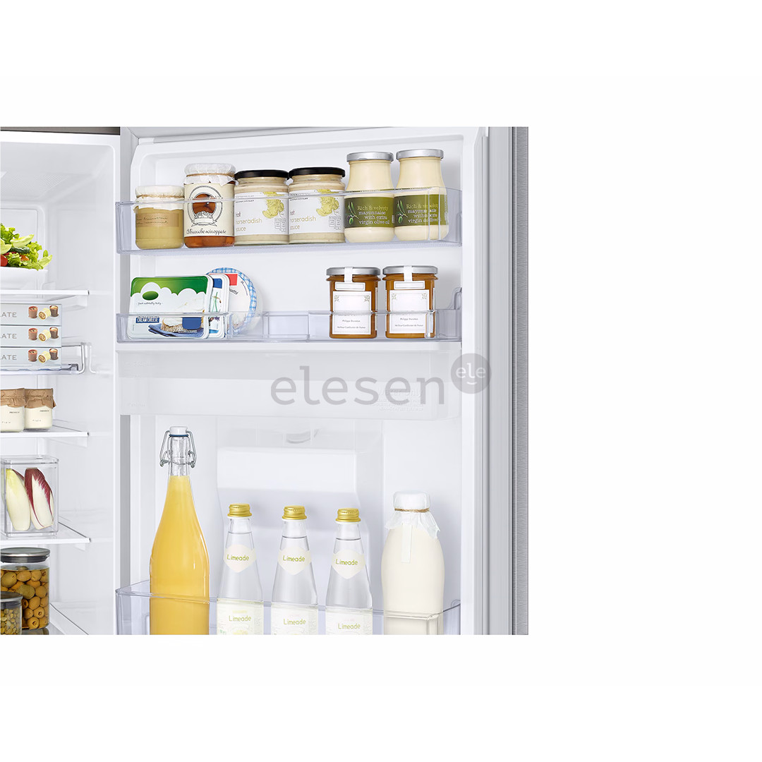 Samsung SmartThings AI Energy, No Frost, 341 L, aukštis 186 cm, sidabro spalvos - Šaldytuvas