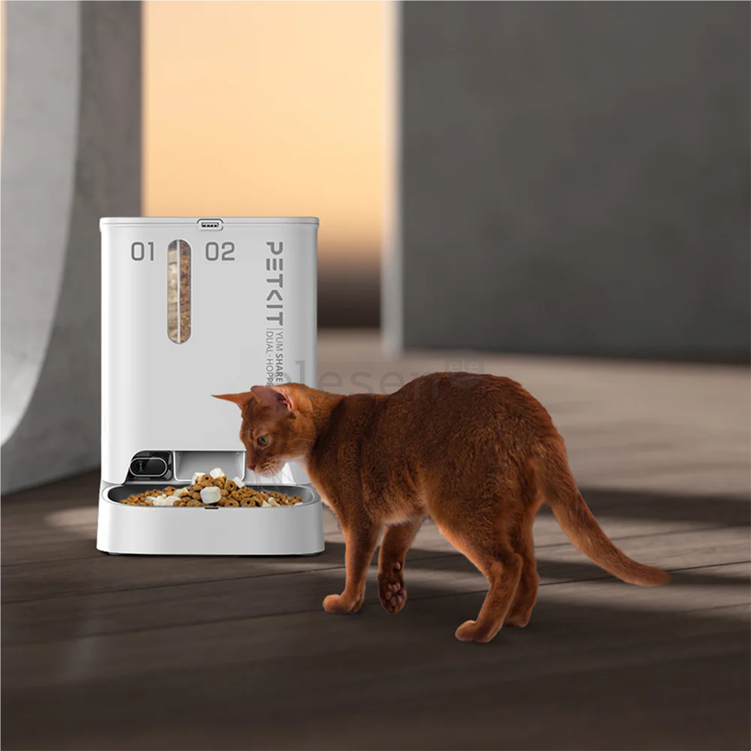 Petkit YumShare Dual-hopper, balta - Automatinė šėrykla su kamera