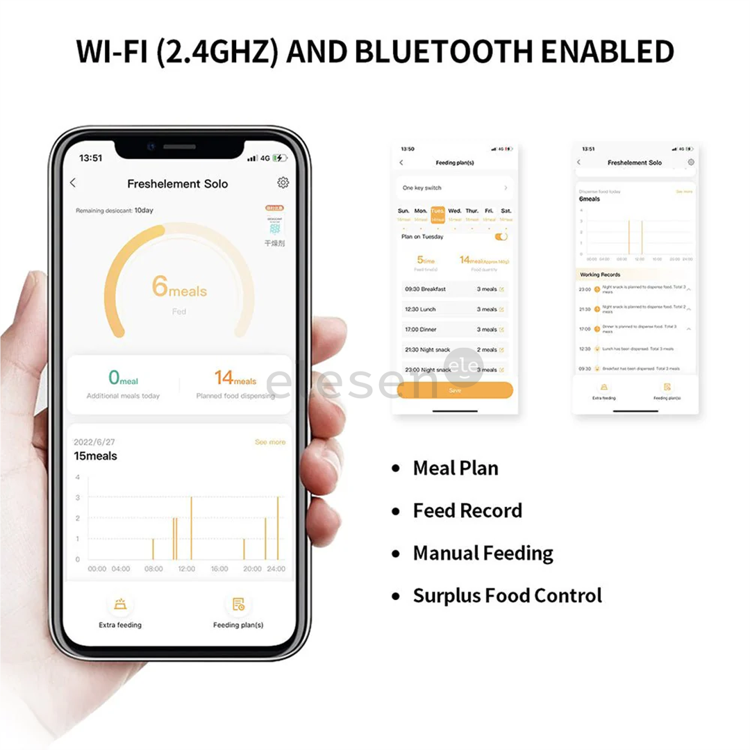 Petkit Fresh Element Solo, balta - Automatinė šėrykla