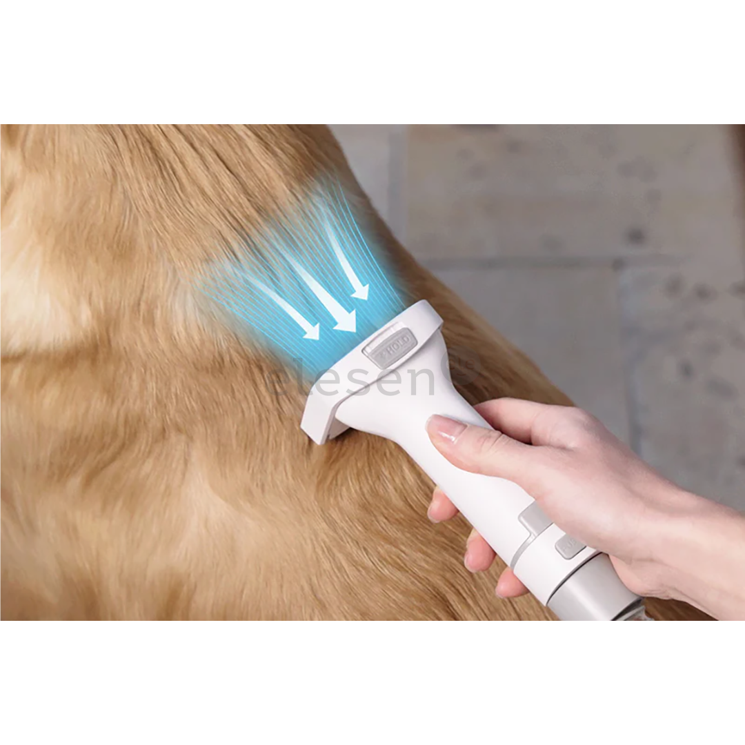 Petkit FurWaker 5-in-1 (AirClipper), su siurbliu, baltas/pilkas - Gyvūnų priežiūros įrenginys