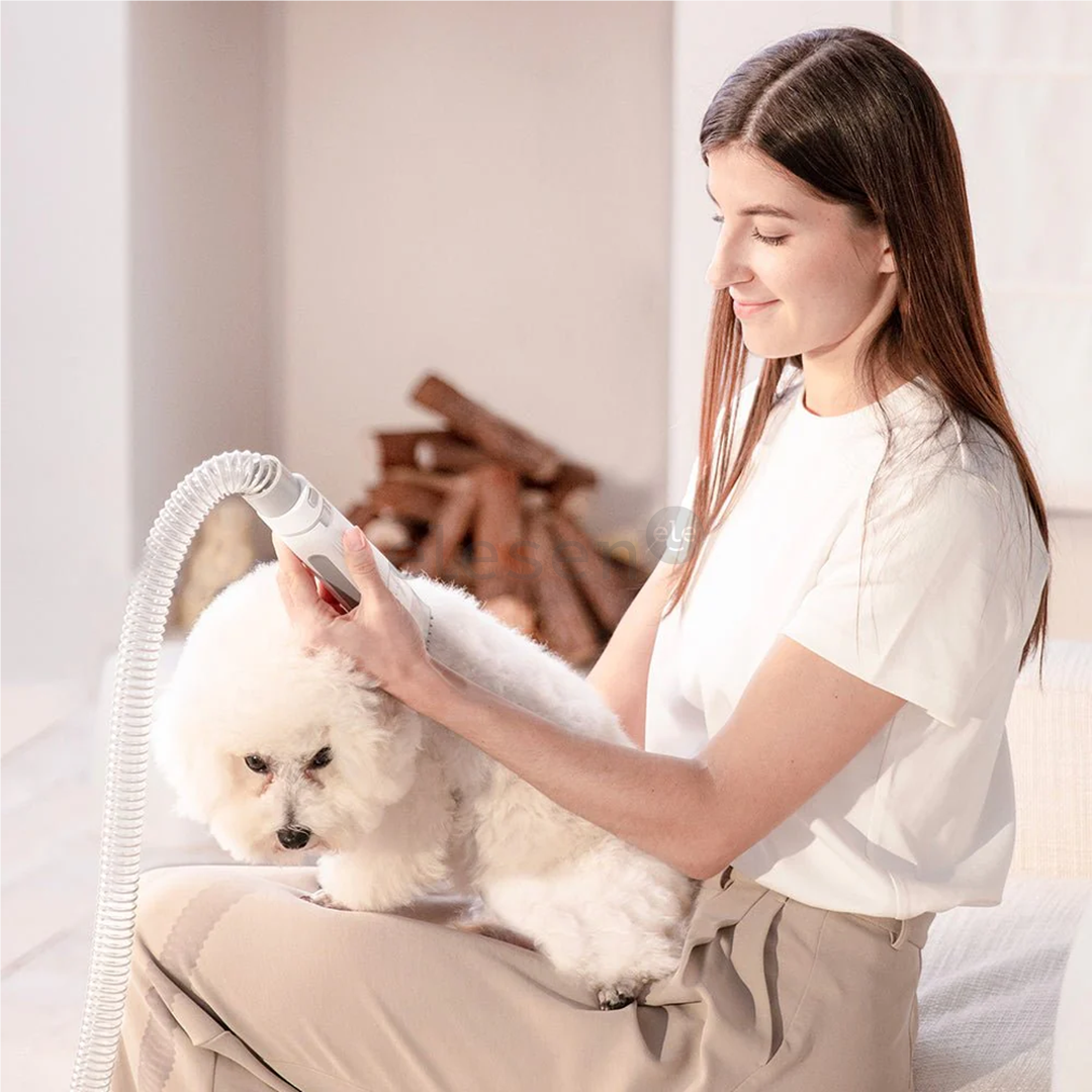 Petkit FurWaker 5-in-1 (AirClipper), su siurbliu, baltas/pilkas - Gyvūnų priežiūros įrenginys