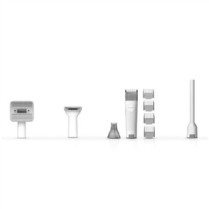 Petkit FurWaker 5-in-1 (AirClipper), su siurbliu, baltas/pilkas - Gyvūnų priežiūros įrenginys