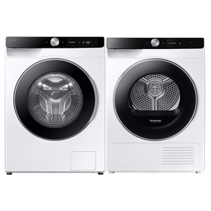 Samsung, 9 kg + 9 kg - Skalbimo mašina su džiovykle WW90DG6U85LKU+DV90DG