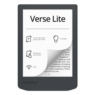 PocketBook 619 Verse Lite, 6'', темно-серый - Электронная книга PB619-T-WW