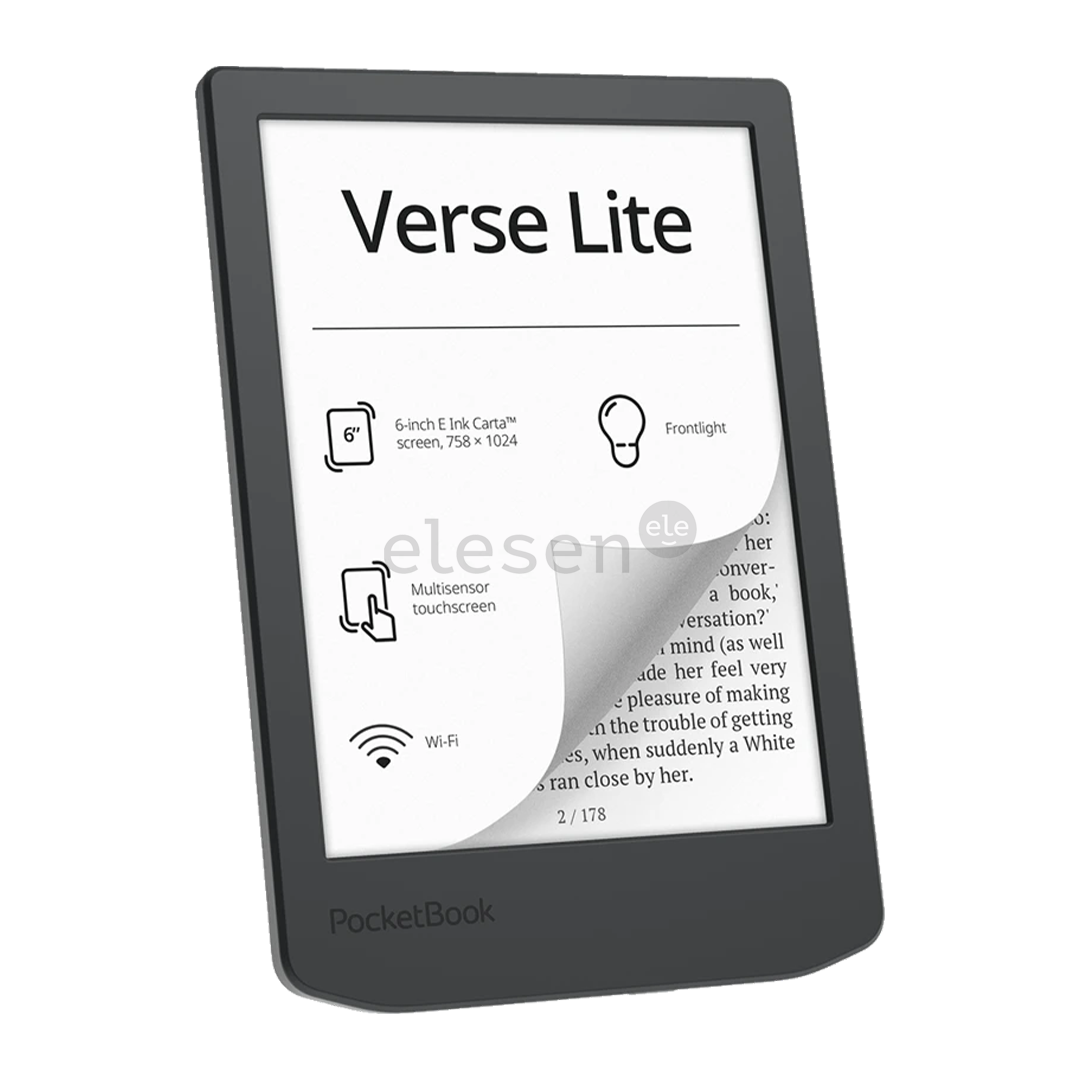 PocketBook 619 Verse Lite, 6'', tamsiai pilka - Elektroninė skaityklė