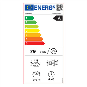 Samsung, 9 kg + 9 kg - Skalbimo mašina su džiovykle