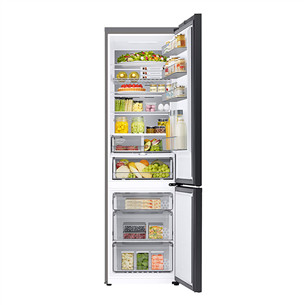 Samsung BeSpoke, 390 L, aukštis 203 cm, 390 L, smėlio spalvos - Šaldytuvas