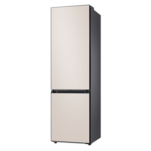 Samsung BeSpoke, 390 L, aukštis 203 cm, 390 L, smėlio spalvos - Šaldytuvas