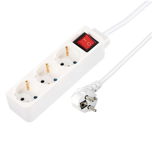 Hama Power Strip, 3-way, 1,4 m, white - Power strip 00137322