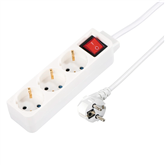 Hama Power Strip, 3-way, 1,4 m, white - Power strip