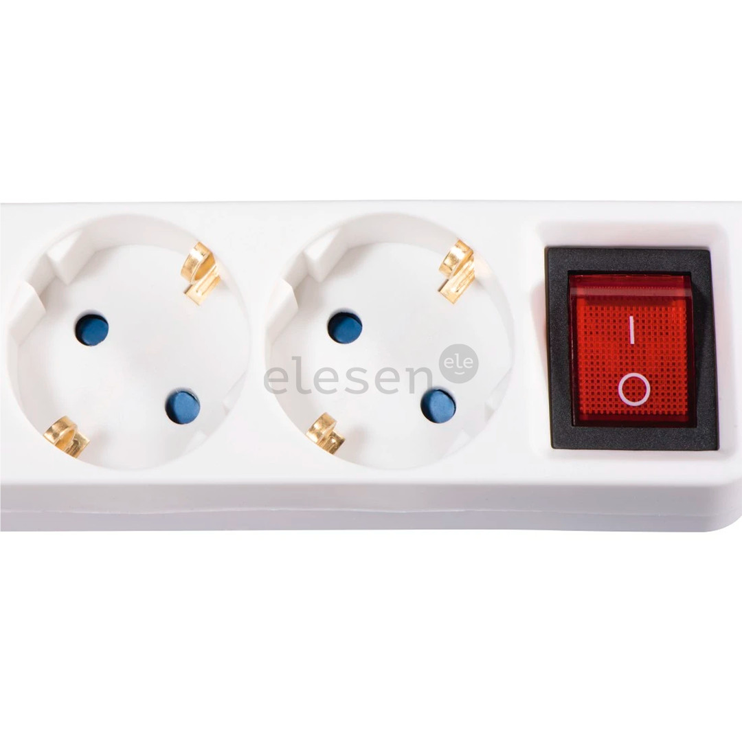 Hama Power Strip, 3-way, 1,4 m, white - Power strip