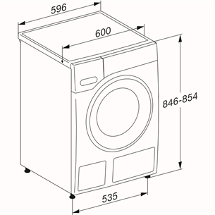 Miele W1 PowerWash, 10 кг, глубина 64,3 см, 1400 об/мин - Стиральная машина с передней загрузкой