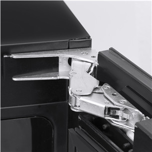 Caso WineDeluxe E 18, 18 butelių, aukštis 46 cm, juodas - Įmontuojamas vyno šaldytuvas