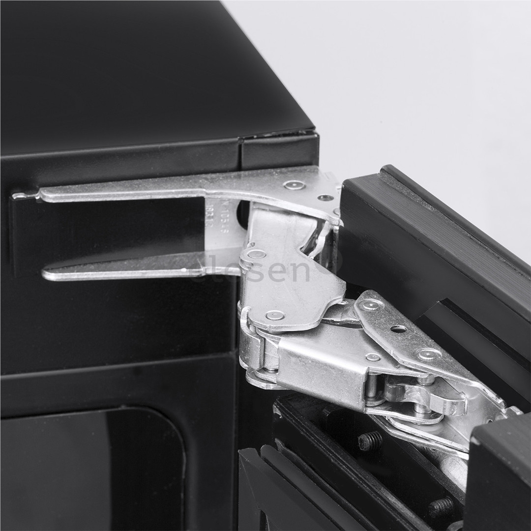 Caso WineDeluxe E 18, 18 butelių, aukštis 46 cm, juodas - Įmontuojamas vyno šaldytuvas