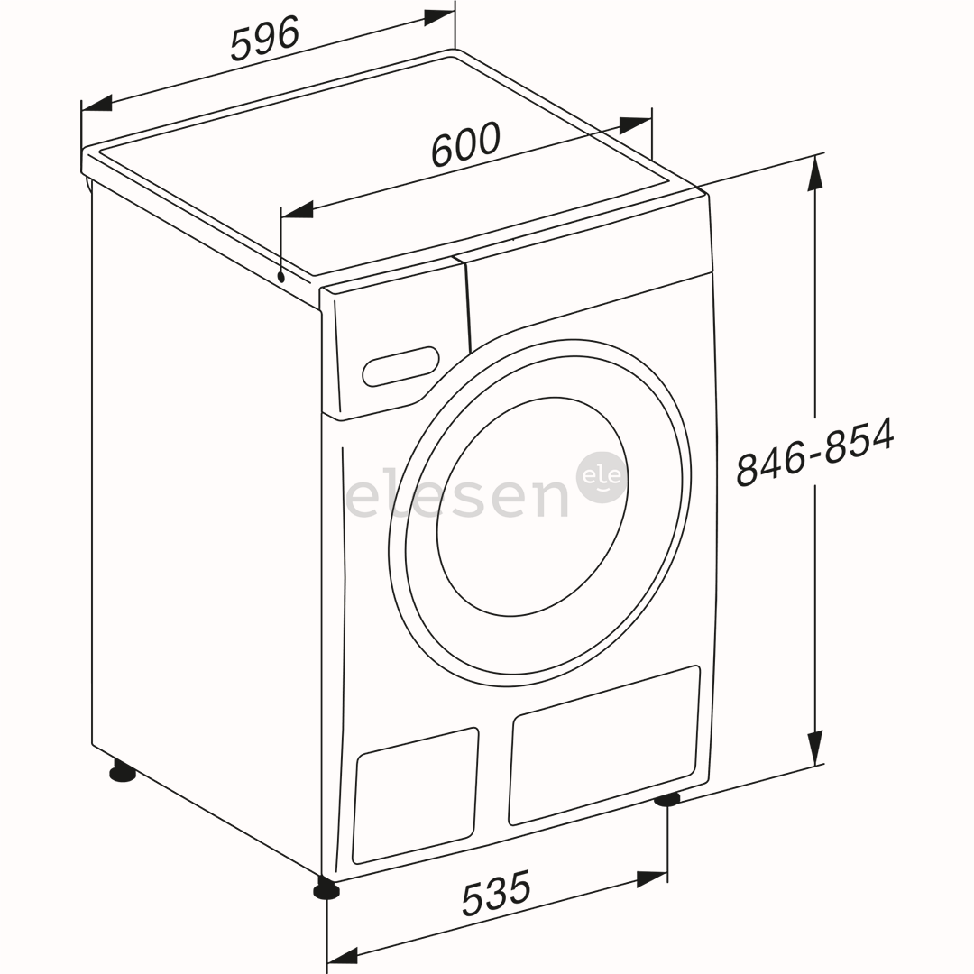 Miele W1 Active, 8 кг, глубина 64,3 см, 1400 об/мин - Стиральная машина с передней загрузкой