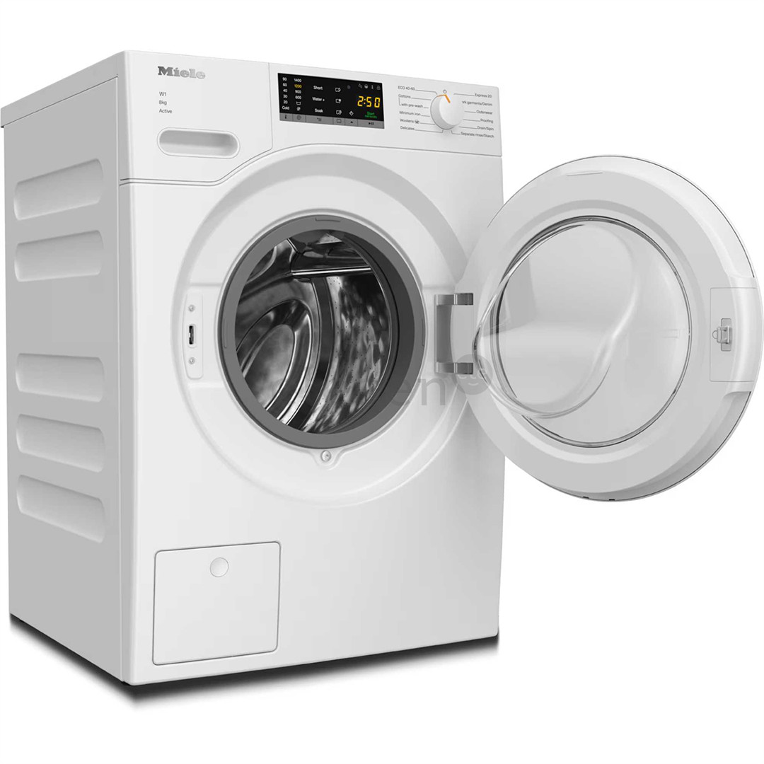 Miele W1 Active, 8 kg, gylis 64,3 cm, 1400 aps./min. - Skalbimo mašina