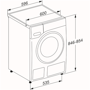 Miele W1 Selection Active, 8 кг, глубина 64,3 см, 1400 об/мин - Стиральная машина с передней загрузкой