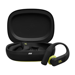 JBL Endurance Peak 4, black / lime - Belaidės sportinės ausinės