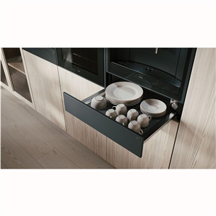 Asko, black - Built-in Warming drawer