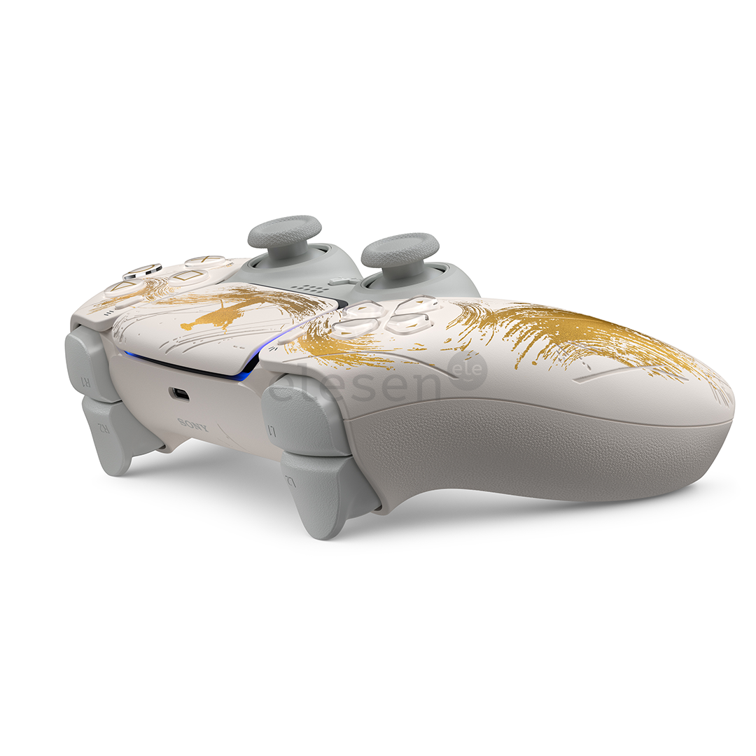 Sony DualSense Ghost of Yotei Limited Edition, PlayStation 5, белый / золотистый - Контроллер