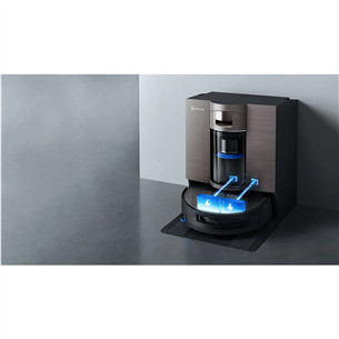 Ecovacs Deebot X11 OmniCyclone, wet & dry, pilkas - Dulkių siurblys robotas