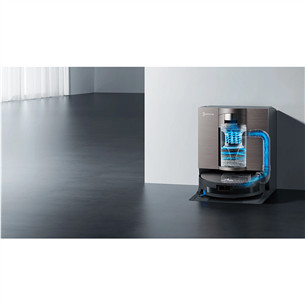 Ecovacs Deebot X11 OmniCyclone, wet & dry, pilkas - Dulkių siurblys robotas