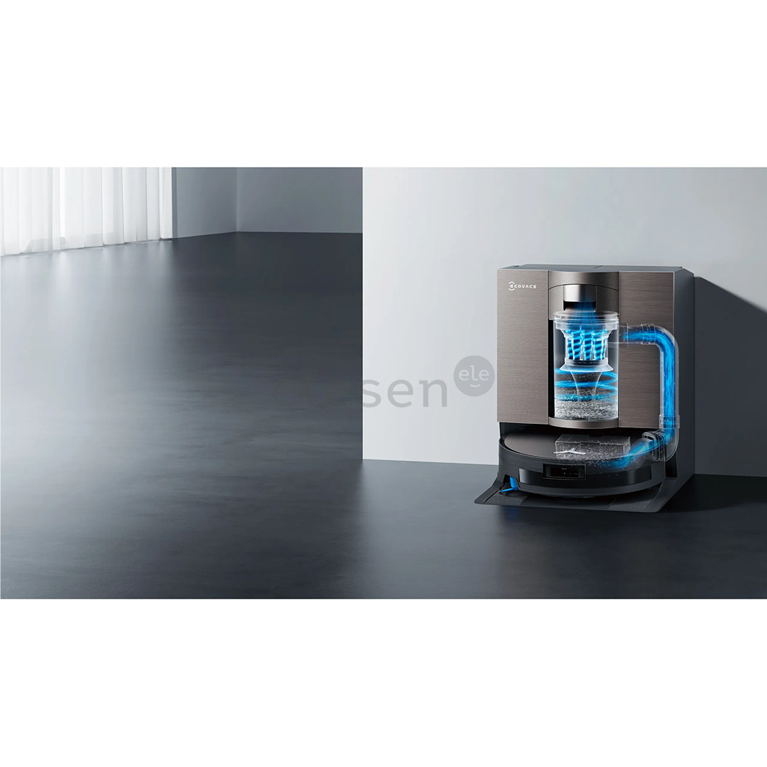 Ecovacs Deebot X11 OmniCyclone, wet & dry, pilkas - Dulkių siurblys robotas