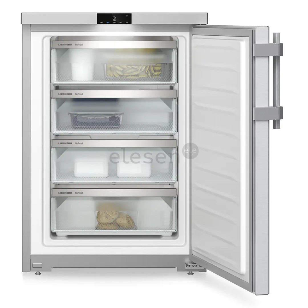 Liebherr Plus NoFrost, 92 л, высота 85 см, серебристый - Морозильник