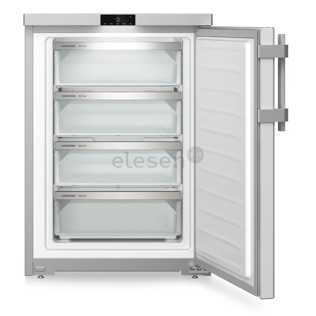 Liebherr Plus NoFrost, 92 L, aukštis 85 cm, sidabro spalvos - Šaldiklis