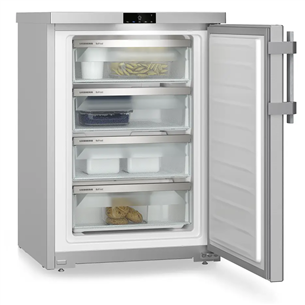 Liebherr Plus NoFrost, 92 L, aukštis 85 cm, sidabro spalvos - Šaldiklis