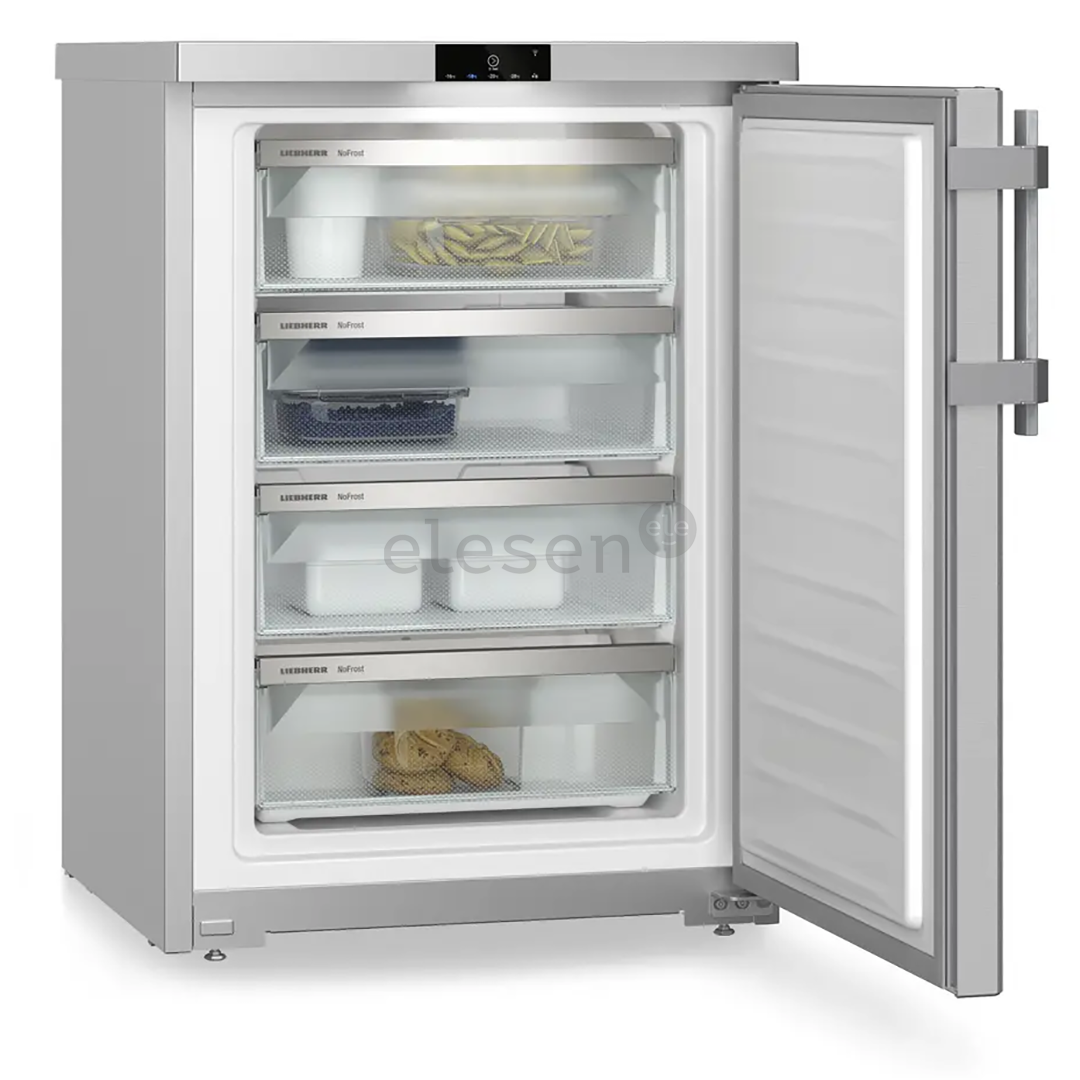 Liebherr Plus NoFrost, 92 L, aukštis 85 cm, sidabro spalvos - Šaldiklis