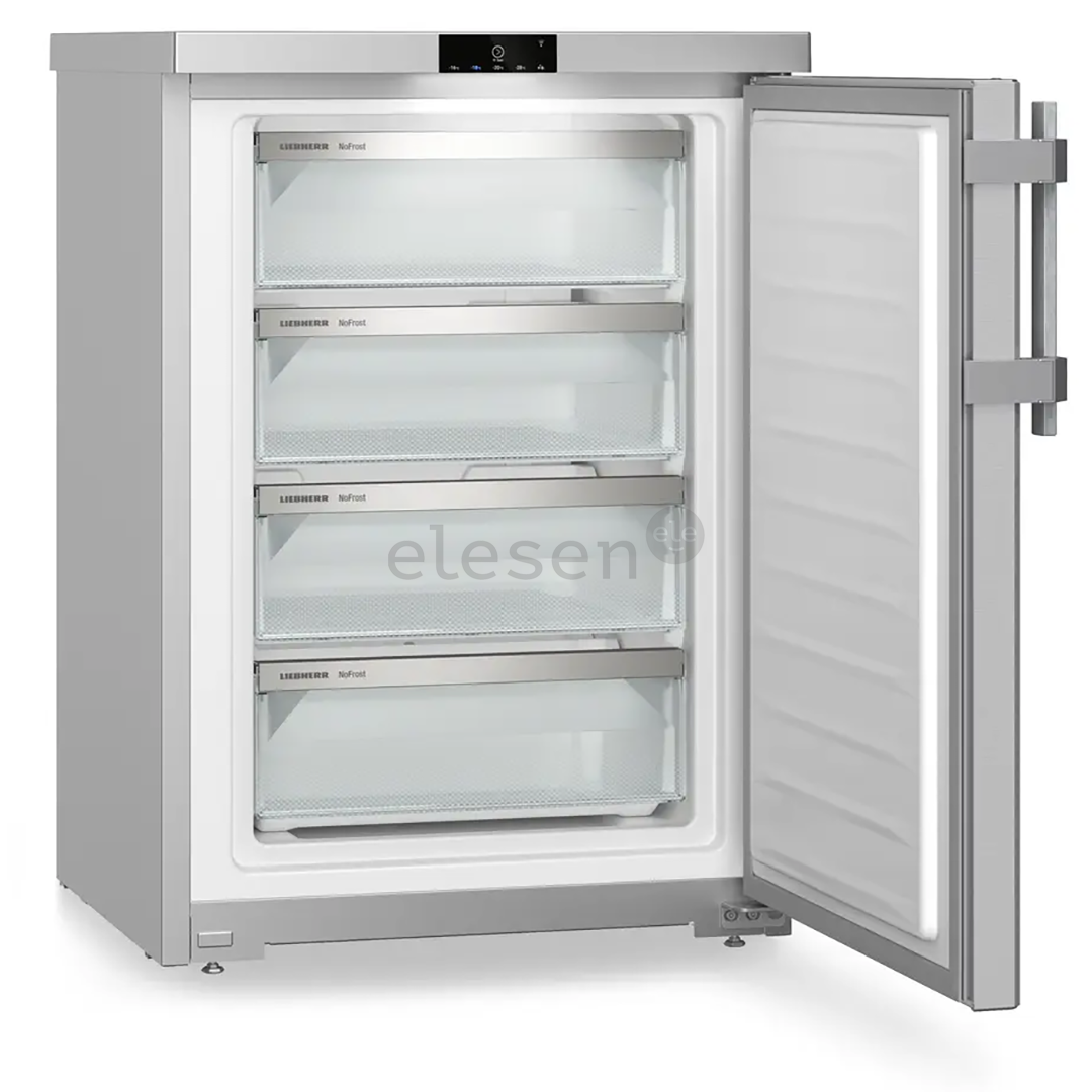 Liebherr Plus NoFrost, 92 L, aukštis 85 cm, sidabro spalvos - Šaldiklis