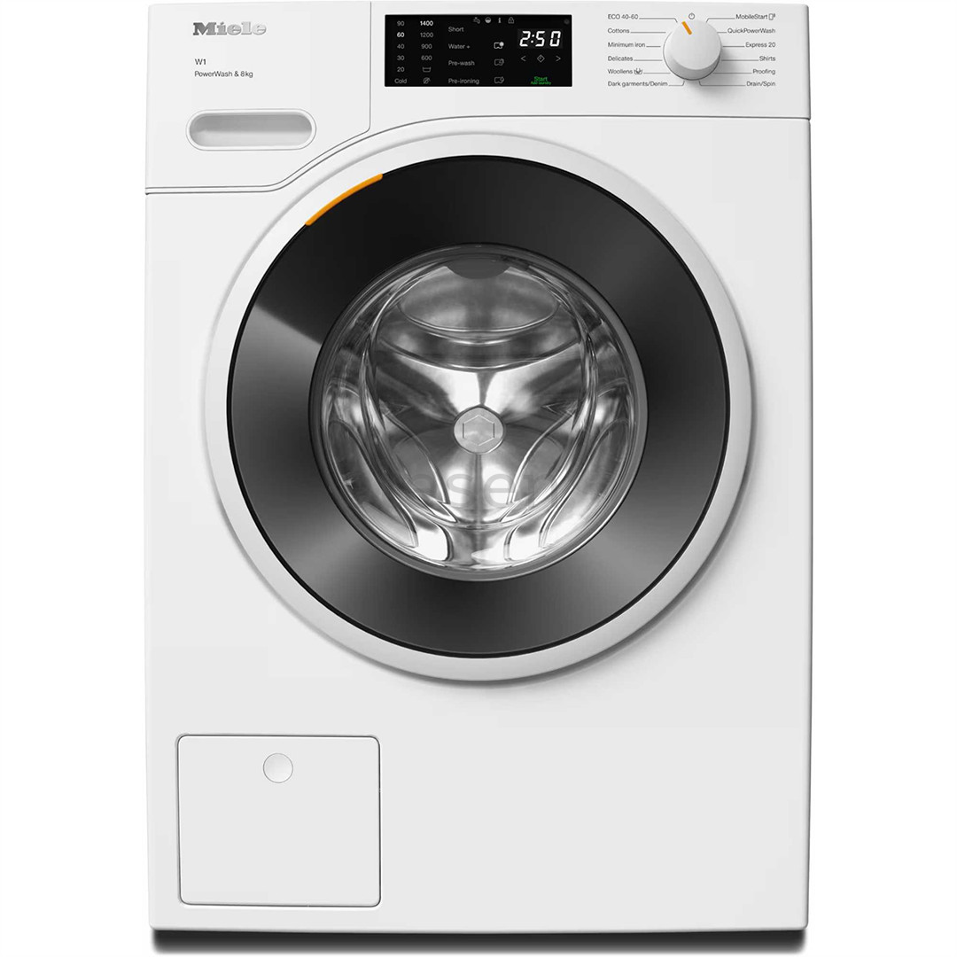 Miele W1 PowerWash, 8 kg, gylis 64,3 cm, 1400 aps./min. - Skalbimo mašina