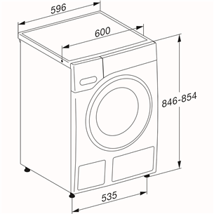 Miele W1 PowerWash, 8 кг, глубина 64,3 см, 1400 об/мин - Стиральная машина с передней загрузкой