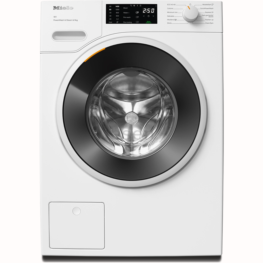 Miele W1 PowerWash & Steam, 9 кг, глубина 64,3 см, 1400 об/мин - Стиральная машина с передней загрузкой
