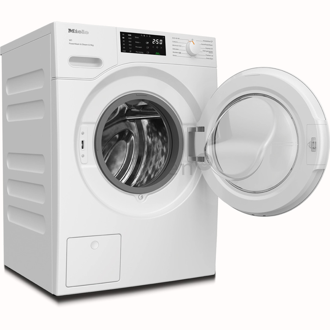 Miele W1 PowerWash & Steam, 9 kg, gylis 64,3 cm, 1400 aps./min. - Skalbimo mašina