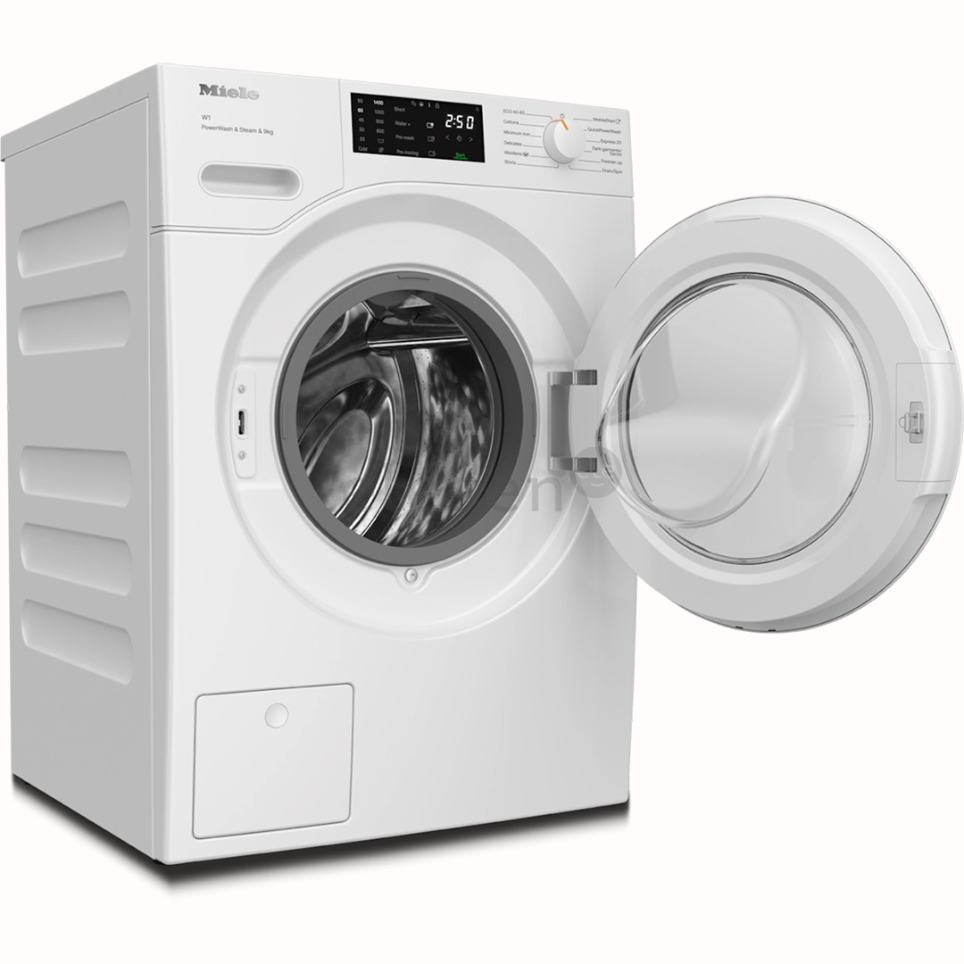 Miele W1 PowerWash & Steam, 9 кг, глубина 64,3 см, 1400 об/мин - Стиральная машина с передней загрузкой