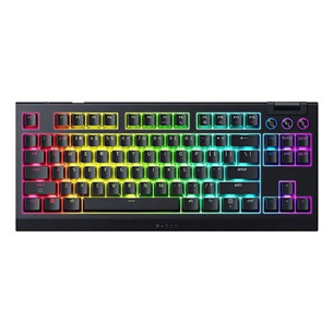 Razer BlackWidow V4, TKL, tactile, juoda - Belaidė klaviatūra
