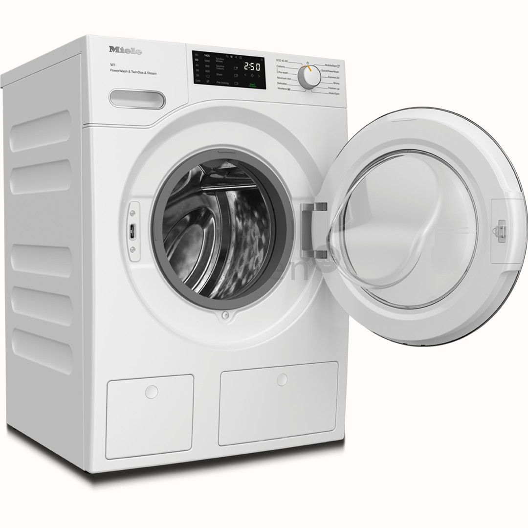 Miele W1 PowerWash & TwinDos & Steam, 9 kg, gylis 64,3 cm, 1400 aps./min. - Skalbimo mašina