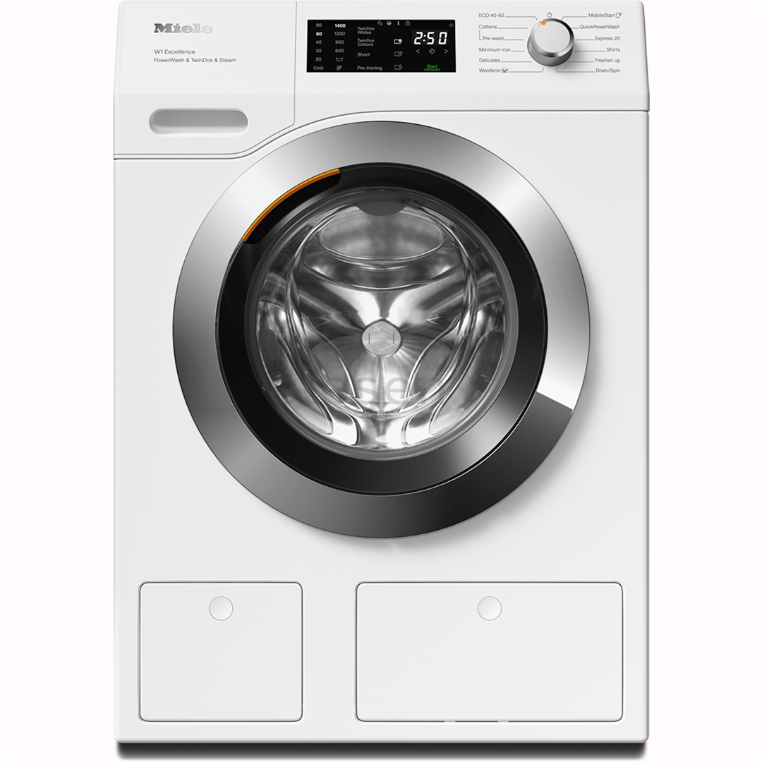 Miele W1 Excellence PowerWash & TwinDos & Steam, 9 кг, глубина 60 см, 1400 об/мин - Стиральная машина с передней загрузкой