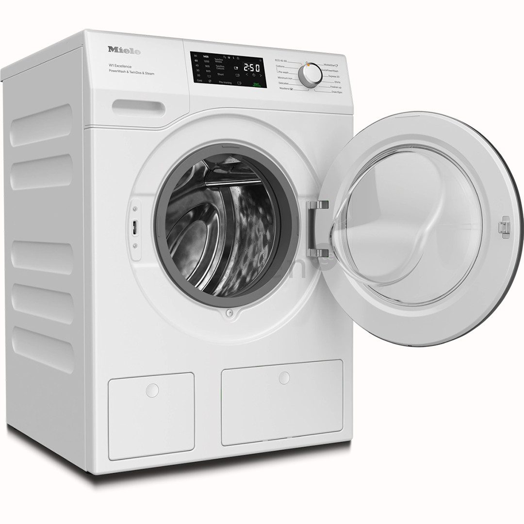 Miele W1 Excellence PowerWash & TwinDos & Steam, 9 kg, gylis 60 cm, 1400 aps./min. - Skalbimo mašina