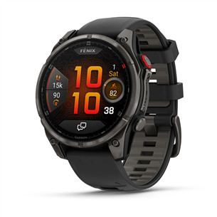 Garmin Fenix 8 Pro, 47 mm, titano, pilkas/juodas - Sportinis laikrodis 010-03198-01