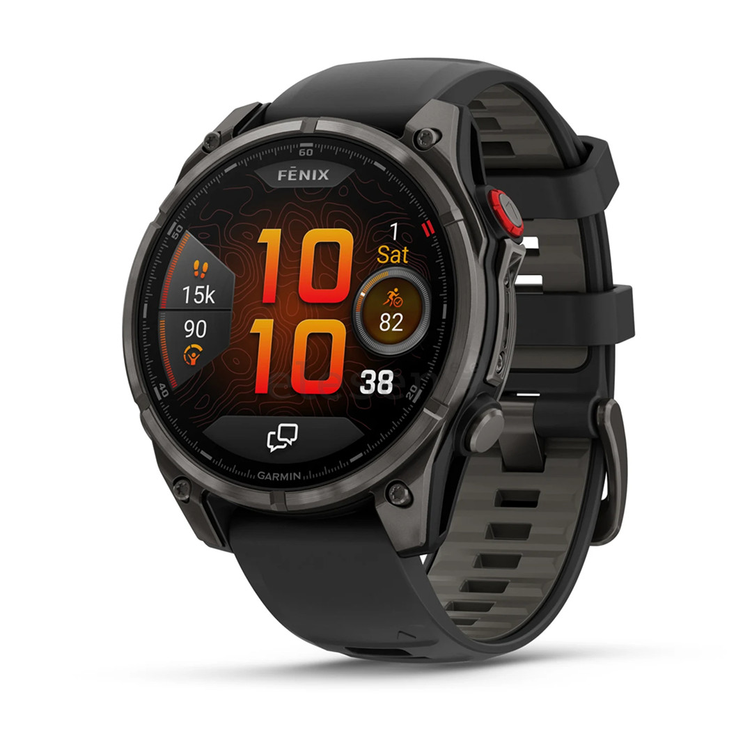 Garmin Fenix 8 Pro, 47 mm, titano, pilkas/juodas - Sportinis laikrodis