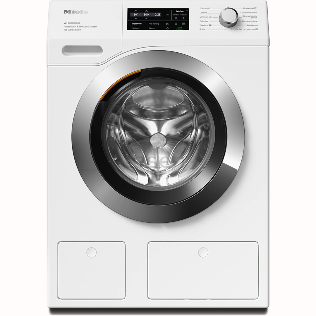 Miele W1 Excellence 125 Gala Edition, 9 kg, gylis 60 cm, 1600 aps./min. - Skalbimo mašina