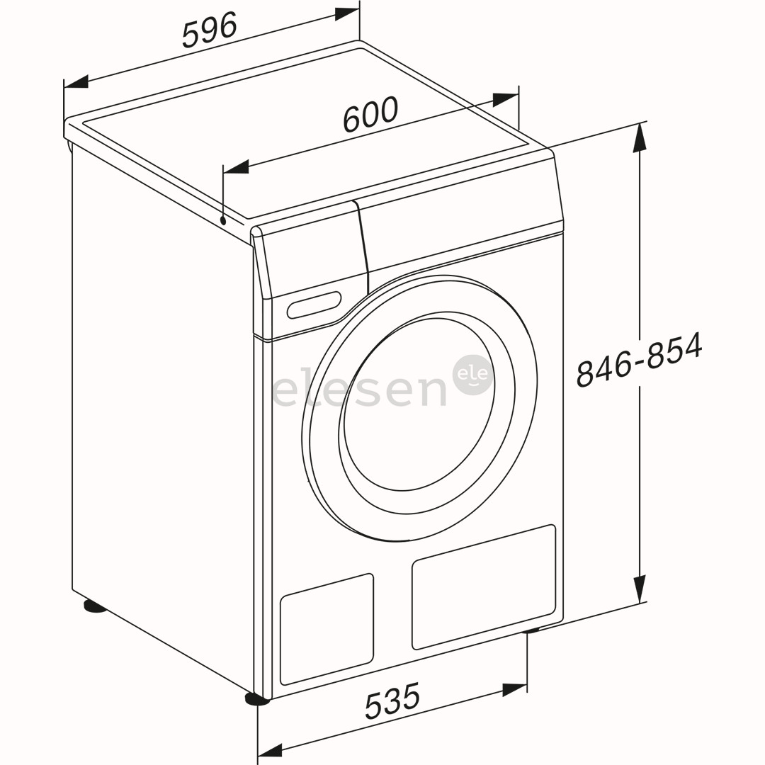 Miele W1 Excellence 125 Gala Edition, 9 kg, gylis 60 cm, 1600 aps./min. - Skalbimo mašina