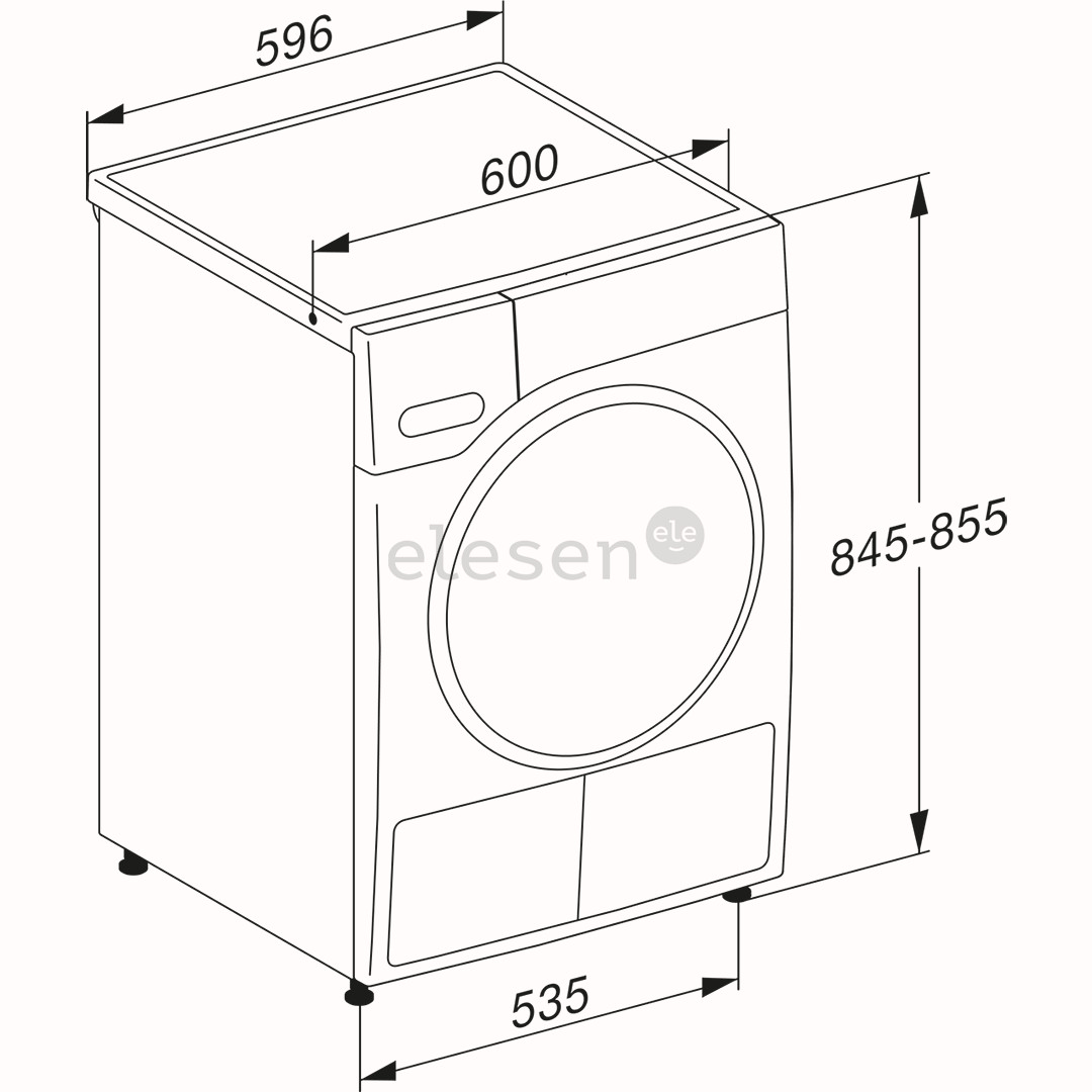 Miele T1 Selection EcoSpeed & Active, 8 кг, глубина 64,3 см - Сушильная машина