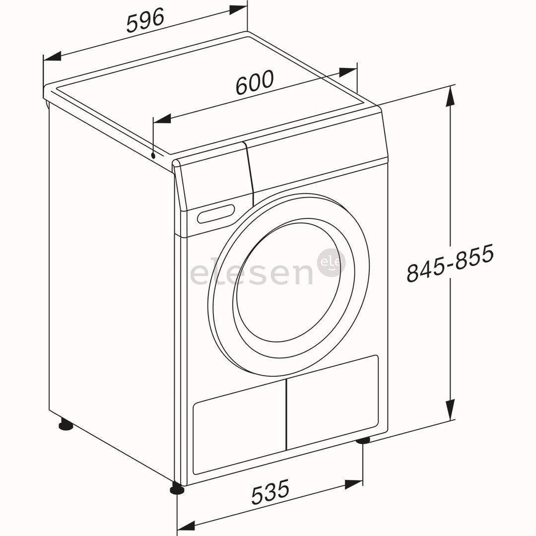 Miele T1 Excellence EcoSpeed Active, 8 кг, глубина 60 см - Сушильная машина