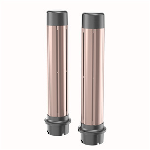 GA.MA Aura UniQ, 1500 W, tamsiai pilkos/rožinės - Plaukų formavimo šukos