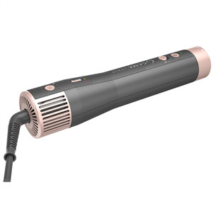 GA.MA Aura UniQ, 1500 W, tamsiai pilkos/rožinės - Plaukų formavimo šukos